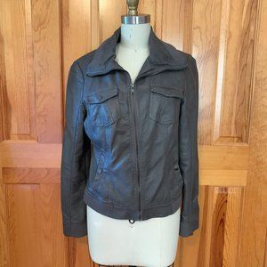 American Rag Grey Faux Leather Jacket